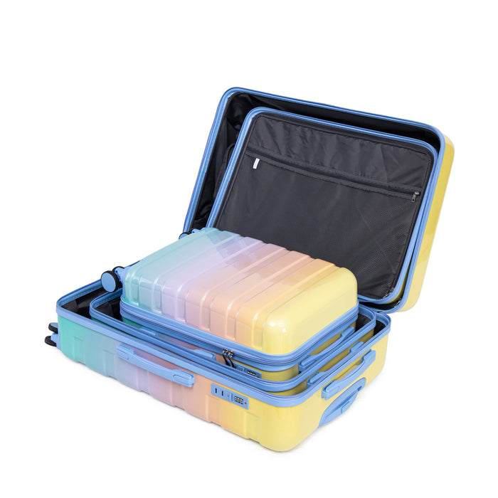 Luggage Set 20" /24" /28" With Combination Lock And Silent Wheels