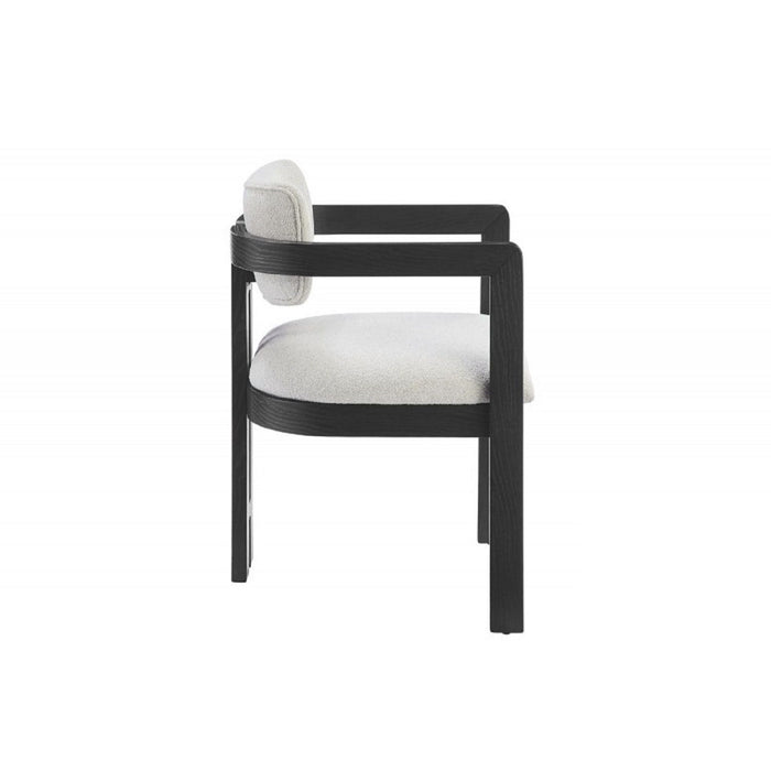 Upholstered Dining Armchair - Black