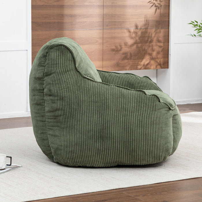 Comfy Bean Bag Chair With Filler, Fluffy And Cozy Seating