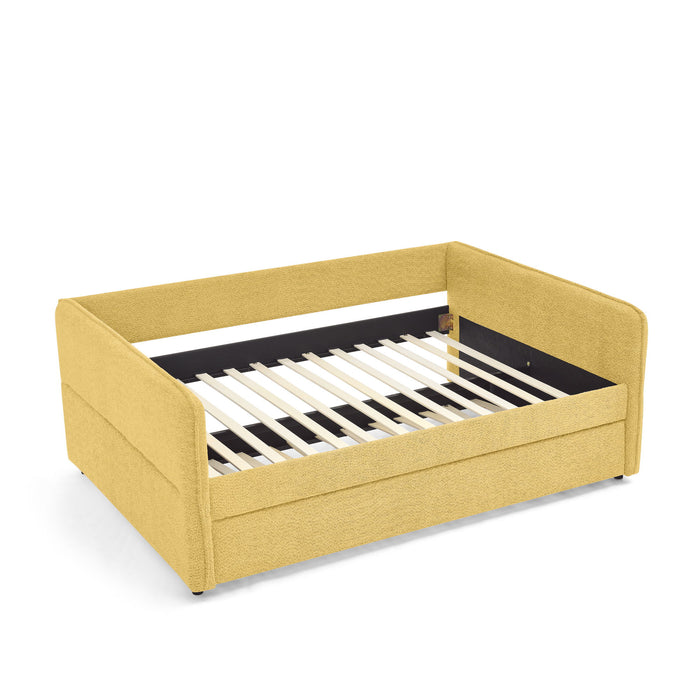 Upholstered Daybed With Pop Up Trundle