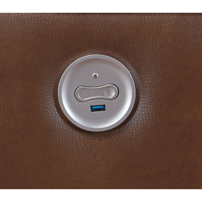Denson - Power Reclining Loveseat With Console And USB Port