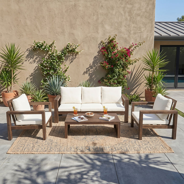 4 Piece Patio Sofa Set