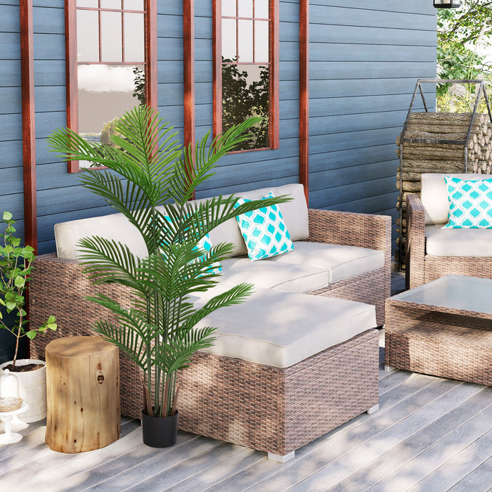 Simulate Plastic Flower Boxes With Leaves For Outdoor Home Decor (Set of 2) - Green