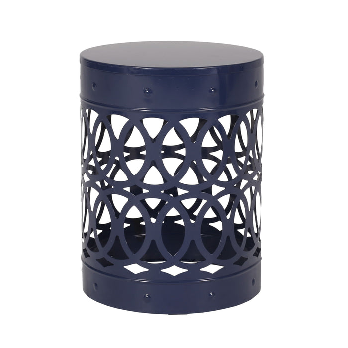 Outdoor Metal Large End Table, Modern Design