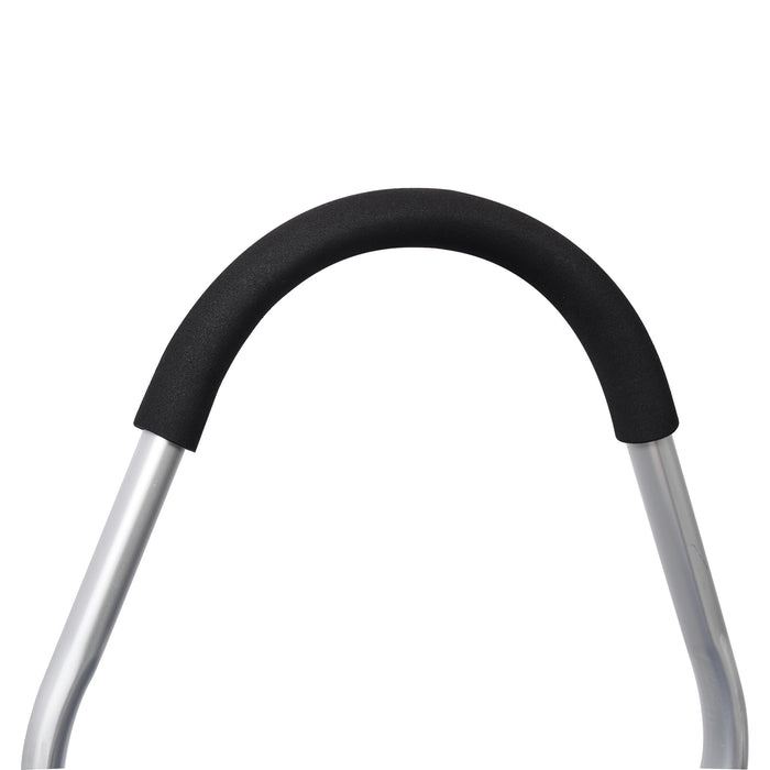 Foldable Shopping Trolley With Wheels And Removable Waterproof Bag - Black