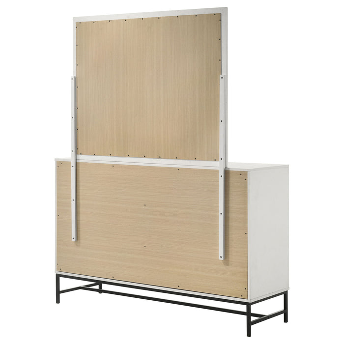 Taraval - 6 Drawer Dresser With Mirror - White