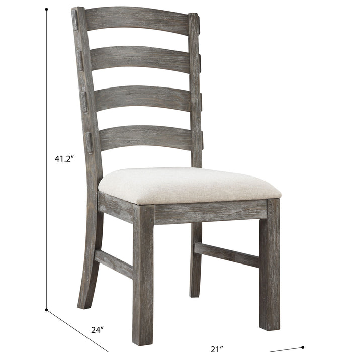 Paladin - Ladder-Back Side Chair - Weathered Gray