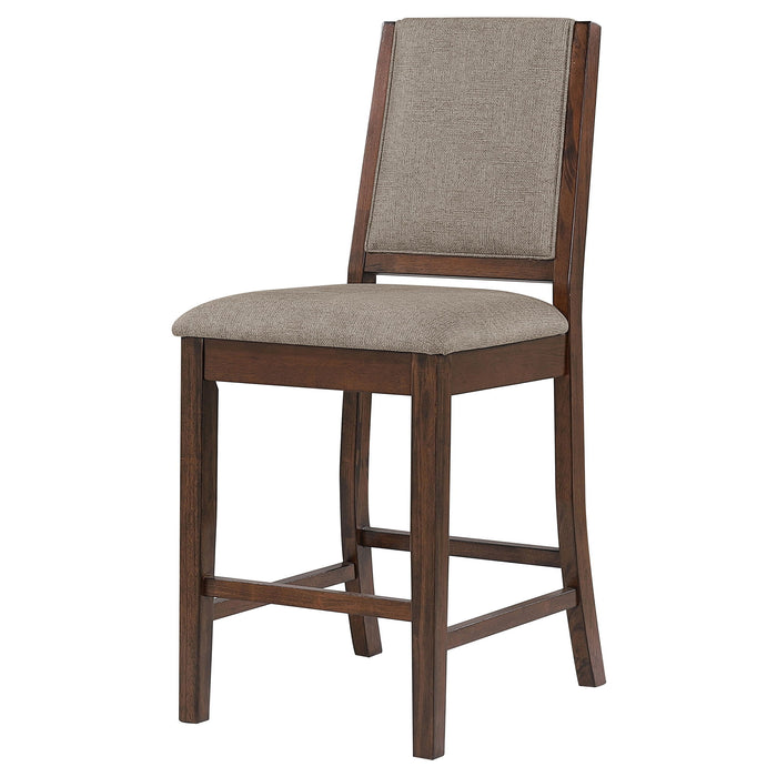 Allen - Upholstered Counter Chair (Set of 2) - Oak