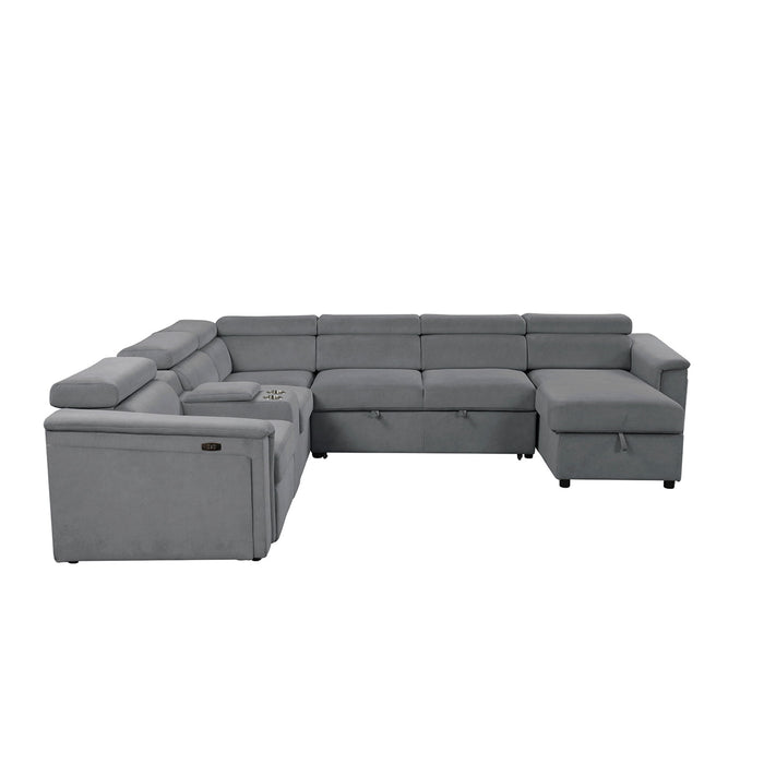 Harvey - Power Recliner Sleeper Sectional