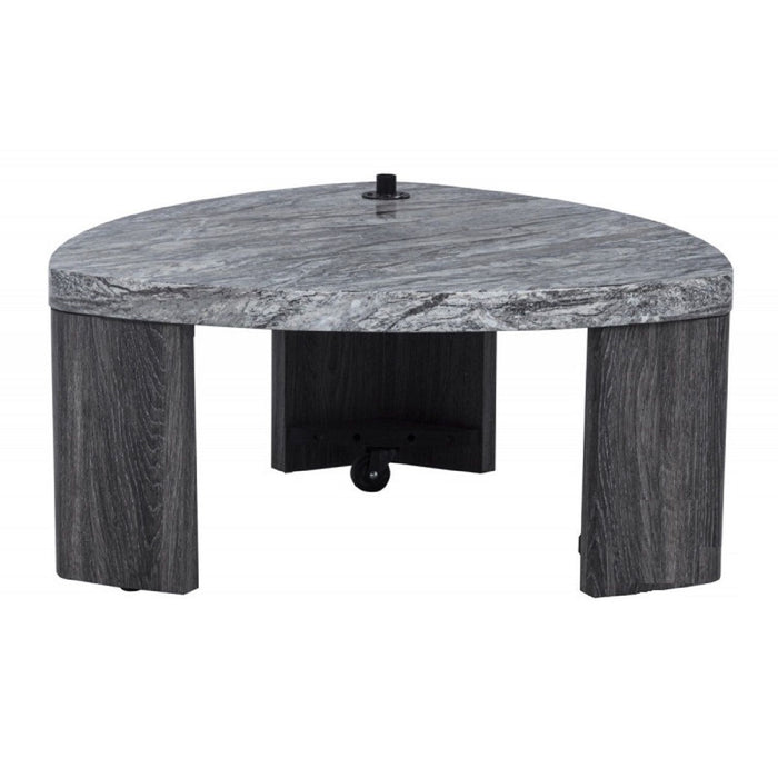Triangle Nesting Coffee Table Set (Set of 2) - Gray