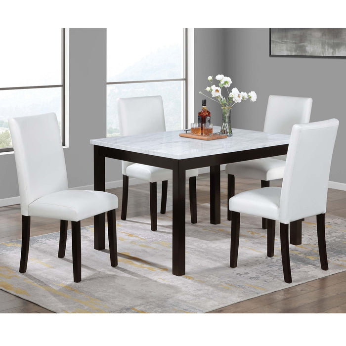 Dining Table With 4 Upholstered Side Chairs
