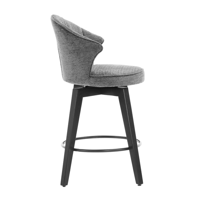 Wing Back Swivel Bar Stools (Set of 2)