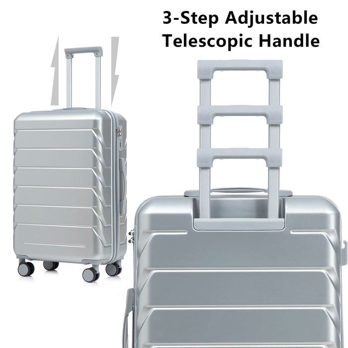 3 Pieces Set 20" / 24" / 28" Spinner Wheel Luggage With Combination Lock