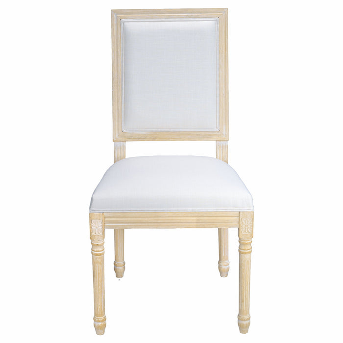 Dining Chairs With Upholstered Square Back (Set of 2)