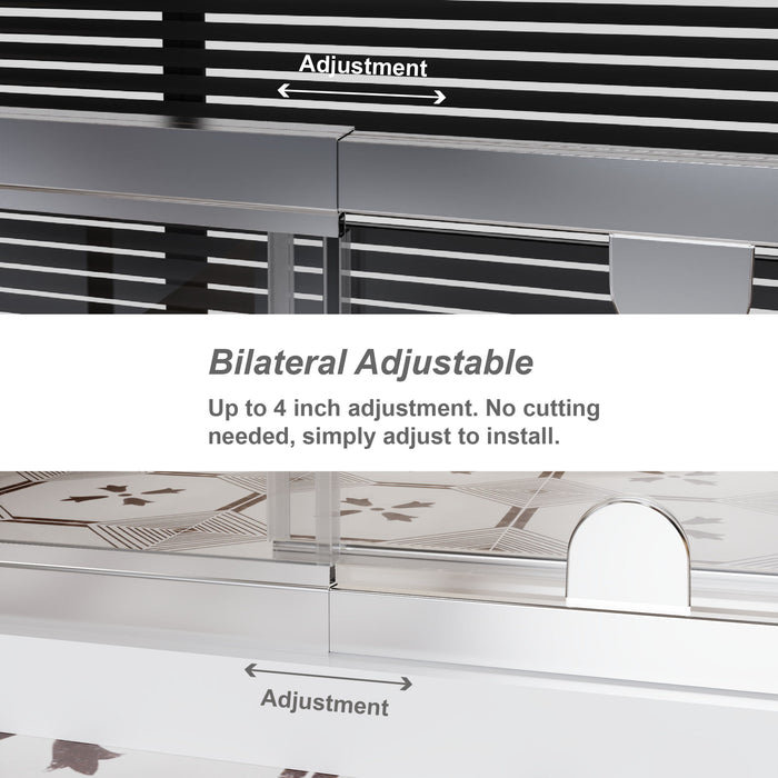 Pivot Shower Door With Handle, 1 / 4" Thick - Chrome