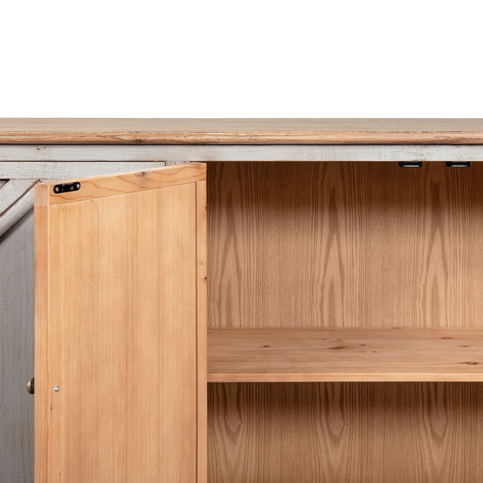 Colette - 6 Door Cabinet Sideboard - Brown