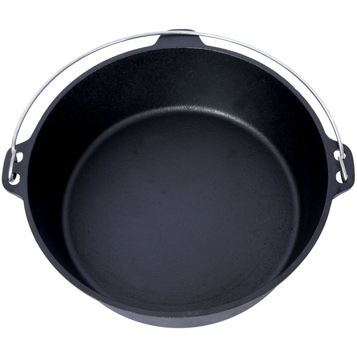 Pre-Seasoned Cast Dutch Oven With Skillet Lid And Pot Rack