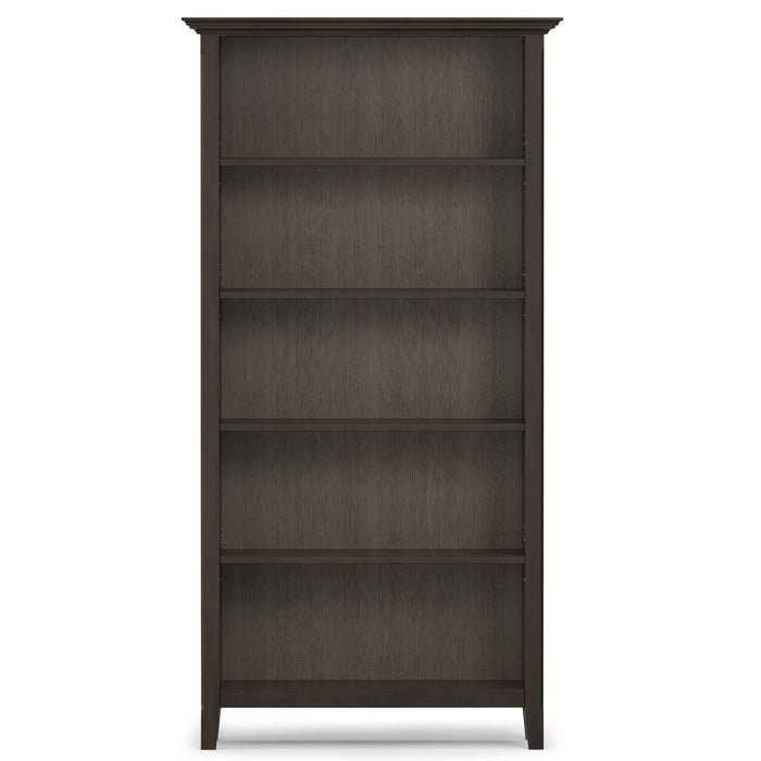 Amherst - 5 Shelf Bookcase - Brown