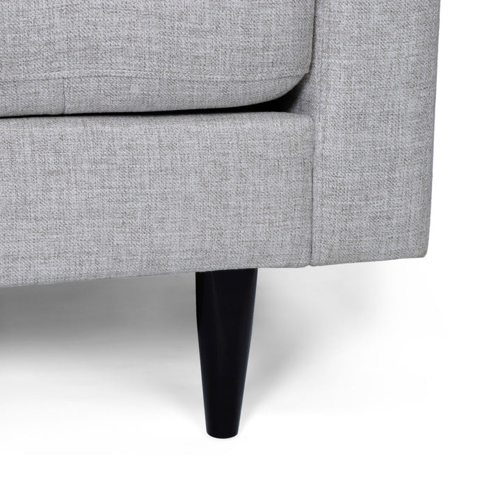 Jenny - Contemporary Tufted Fabric 3 Seater Sofa