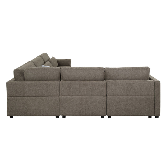 Rylie - Modular Sectional Sofa With Toss Pillows
