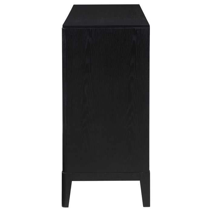 Mason - 8 Drawer Dresser With Fluted Design - Black