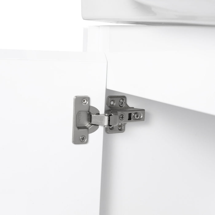Wall Mounted Bathroom Vanity With Sink & Soft Close Door