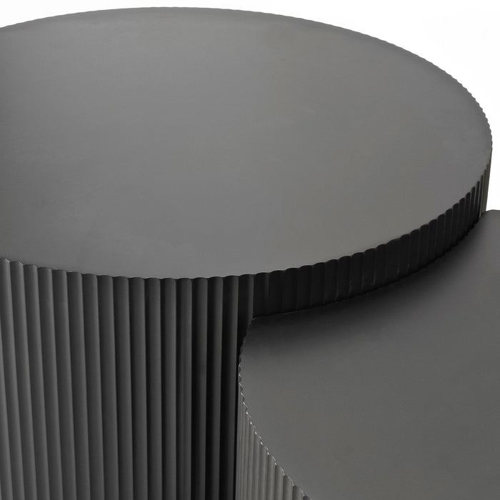 Wave Stripe Nesting Coffee Table (Set of 2)