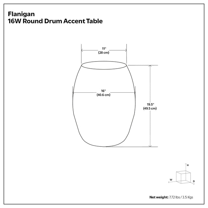 Flanigan - Hand Crafted Metal Accent Table