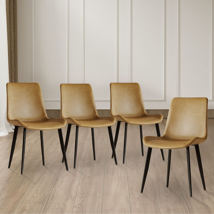 Modern Dining Chair With Carbon Steel Legs