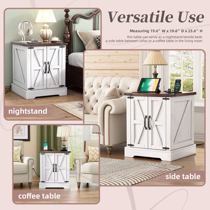 Nightstand With Adjustable Shelf