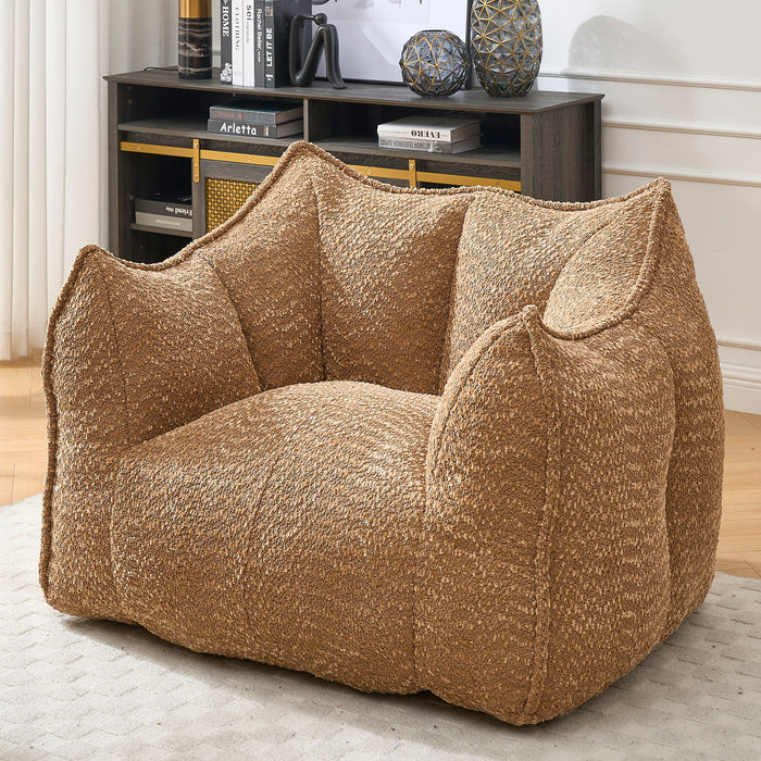 Comfortable Chenille Sofa Chairs With Highly Resilient Foam For Living Rooms And Bedrooms
