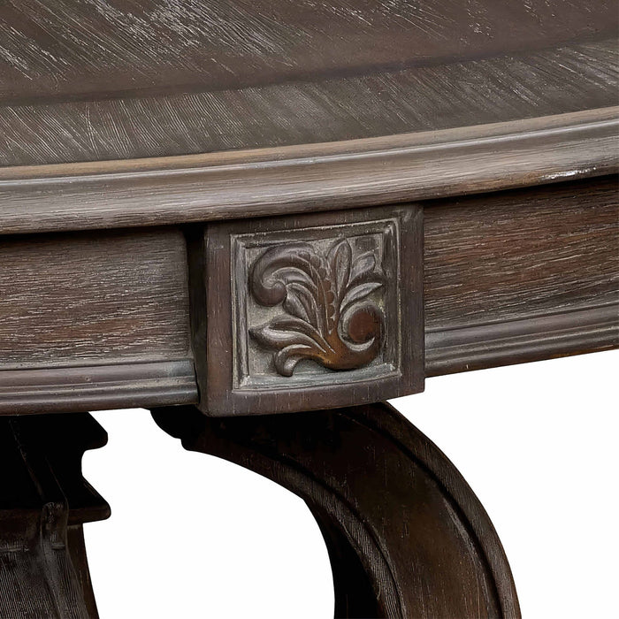 Elegant Dining Set Round Table And Side Chairs