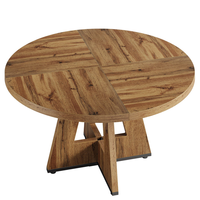 Round Dining Cross Base Kitchen Table
