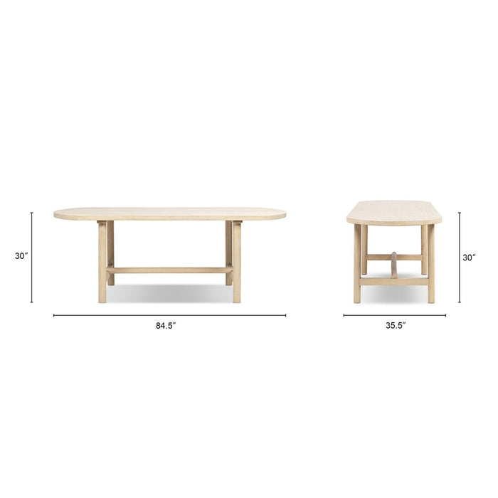 Milo - 8 Seat Oval Dining Table - Natural