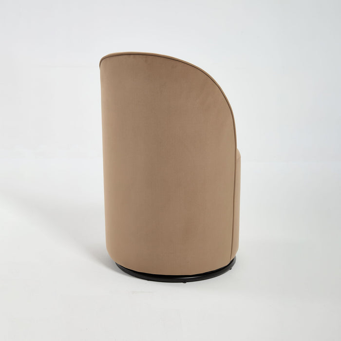 360 Degree Swivel Armless Dining Barrel Chair