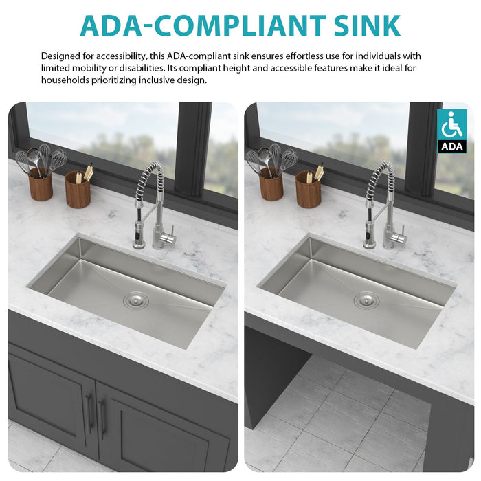 Undermount Sink, Low Depth Single Bowl