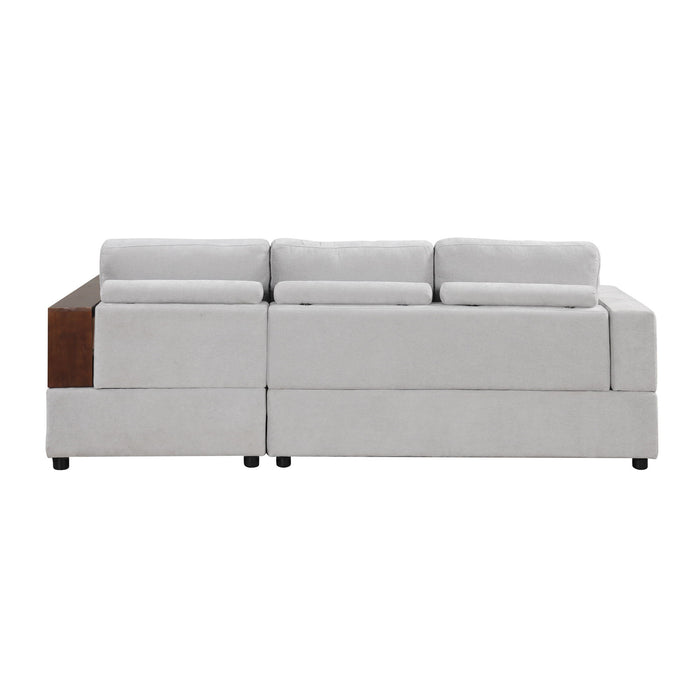 Sectional Sofa Upholstered Sofa Couch With Reversible Armrests For Living Room