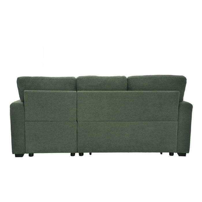 Sleeper Sectional With Pull Out Bed, Reversible Chaise