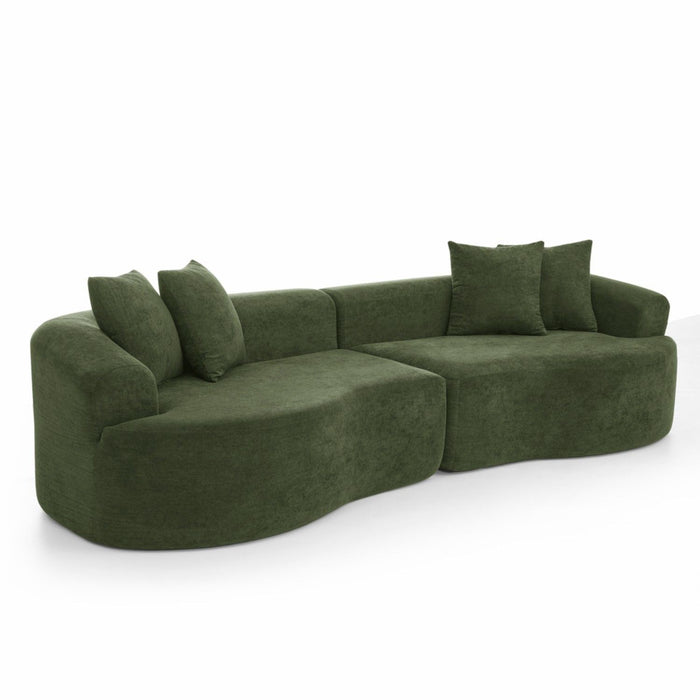 4 Seater Curved Cloud Sectional Sofa