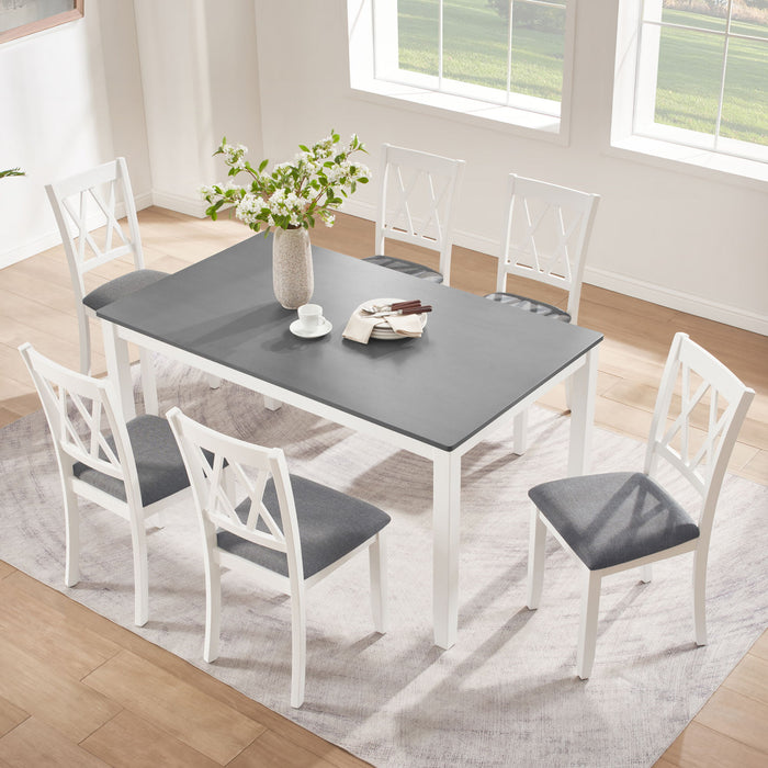 Modern Dining Set With Upholstered Chairs