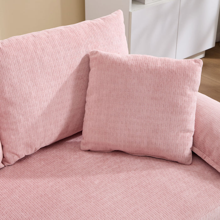 Upholstered Futon Convertible Floor Sofa Bed