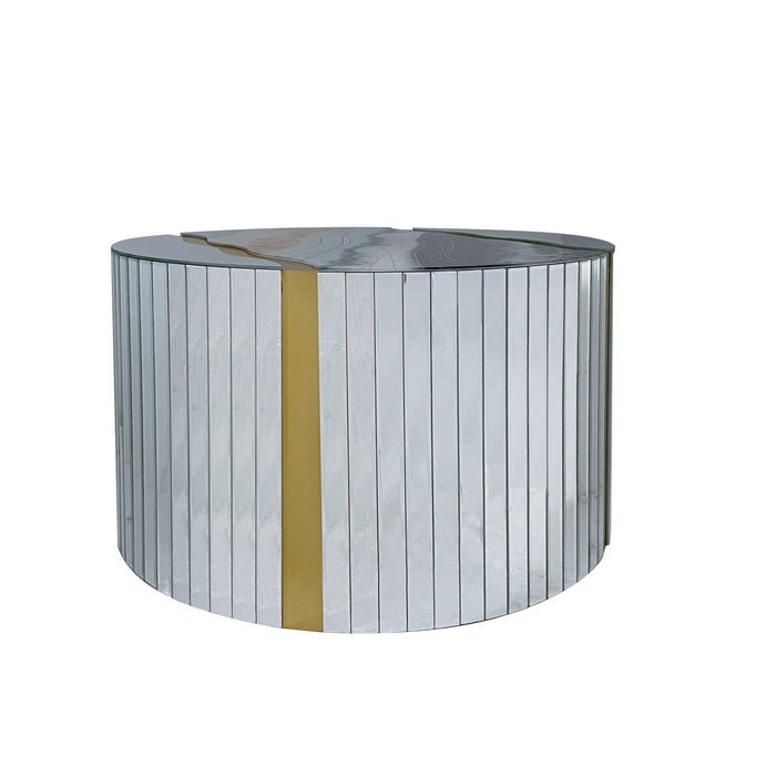 Round Mirror Coffee Table, Living Space Furniture