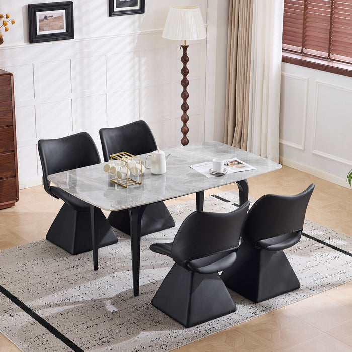 Modern Swivel Dining Chair With High Back