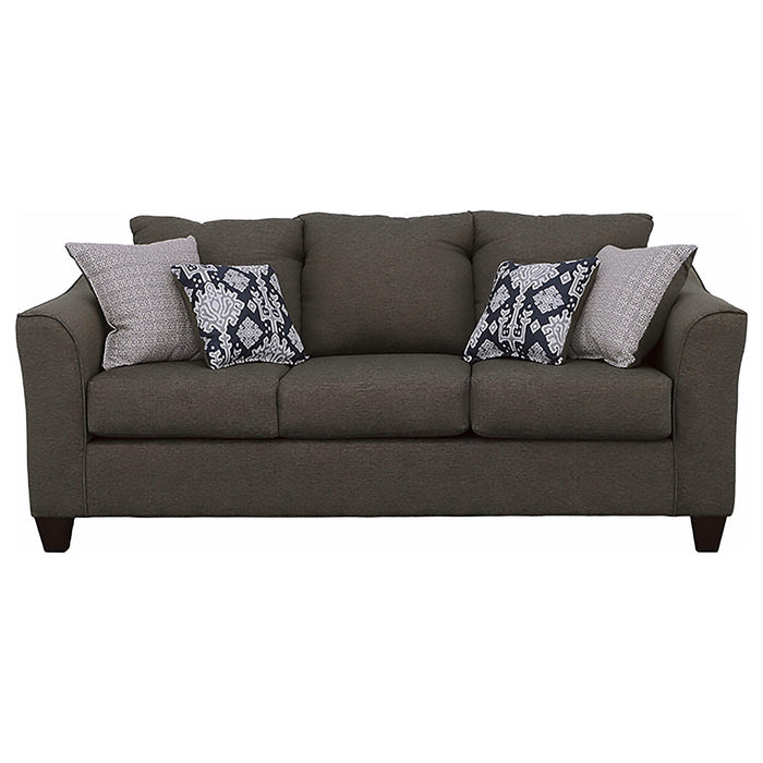 Ralston - Sofa With Accent Pillows - Gray