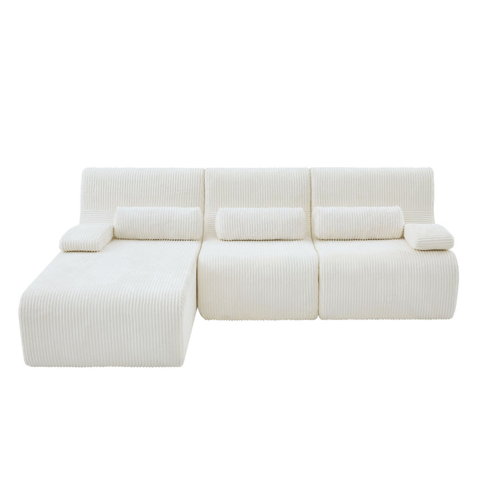 Oversized Sectional Sofa, Living Room Seating With Modular Design