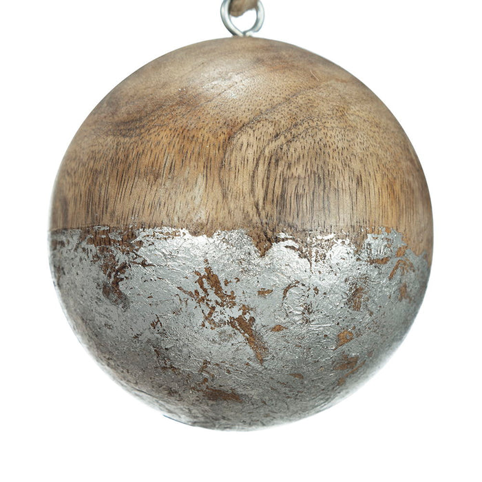 Christmas Ball Ornaments, Wood Decorative Hanging Ball Christmas Tree Ornaments For Holiday Party Decorations