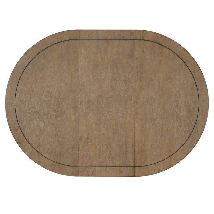Extendable Dining Table With Sturdy Crossed Legs