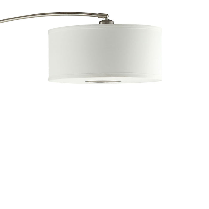 Jamison - Drum Shade Arc Adjustable Floor Lamp - Chrome