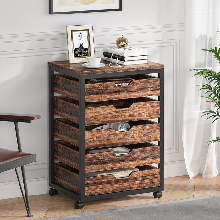 Storage Chest With Wheels, Mobile Drawer Unit