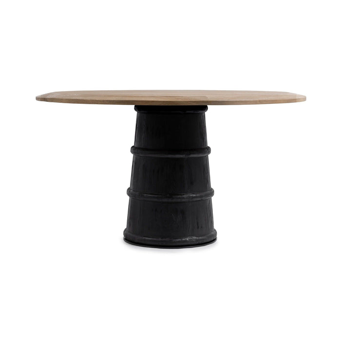 Lunen - 55" Round Dining Table - Soft Reef Noir